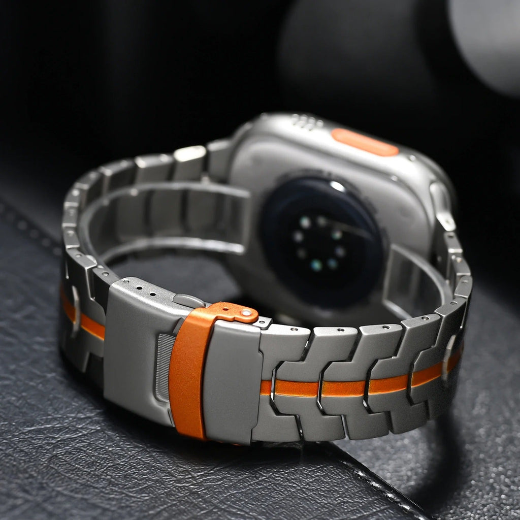 Bracciale in Titanio per Apple Watch Veralis con Chiusura Ipoallergenica