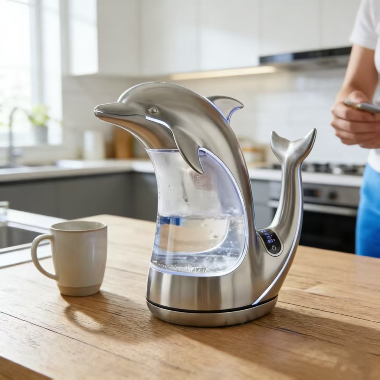 DolphinGlow - Bollitore Elettrico da Costa