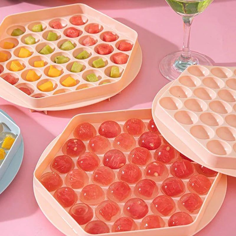 IceCube Stampo per Ghiaccio | Cubetti di Ghiaccio Sferici Creativi | Antisgocciolante & Adatto per Alimenti | Stampo da 37
