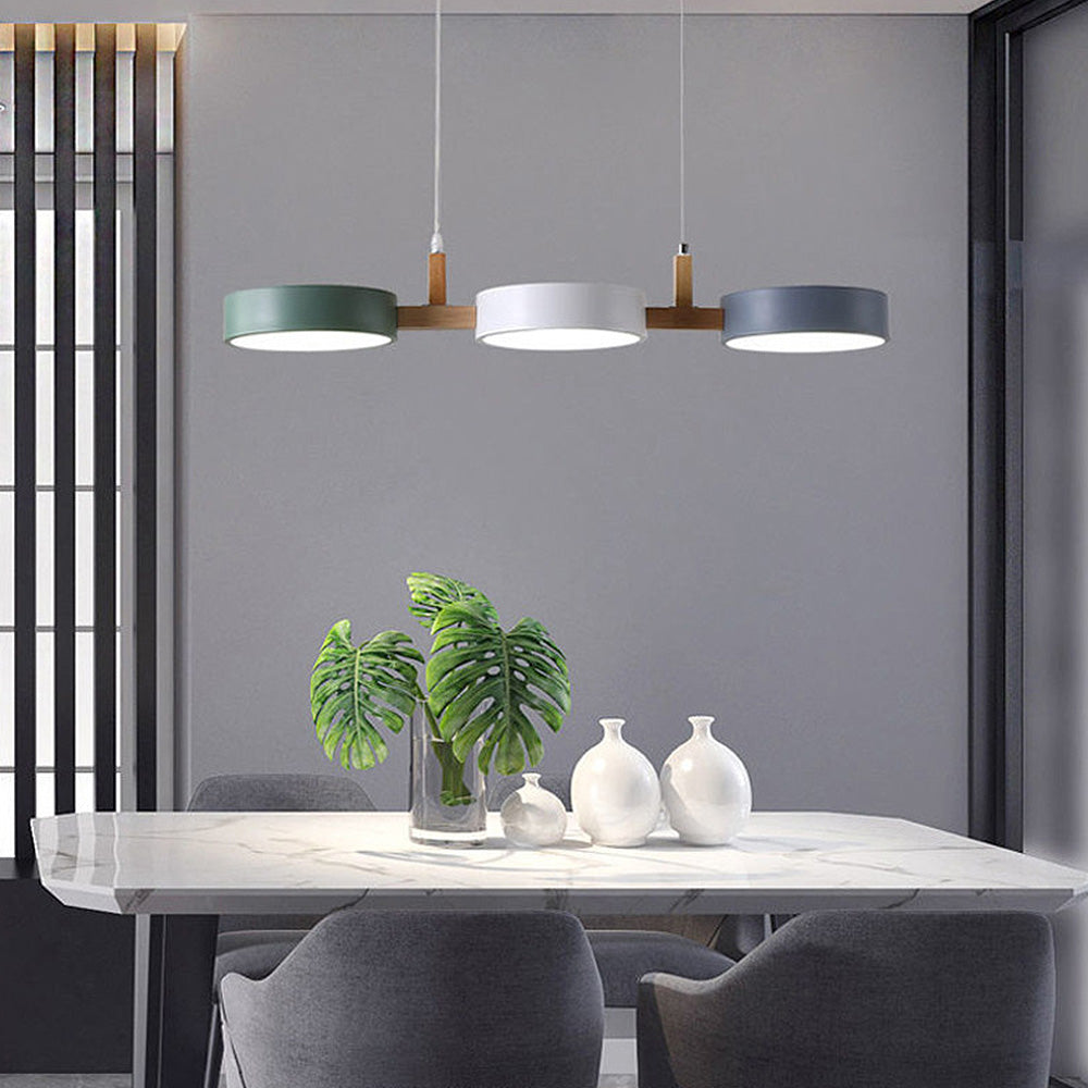 Lampada da soffitto Nordic Flush con più teste per cucine e sale da pranzo