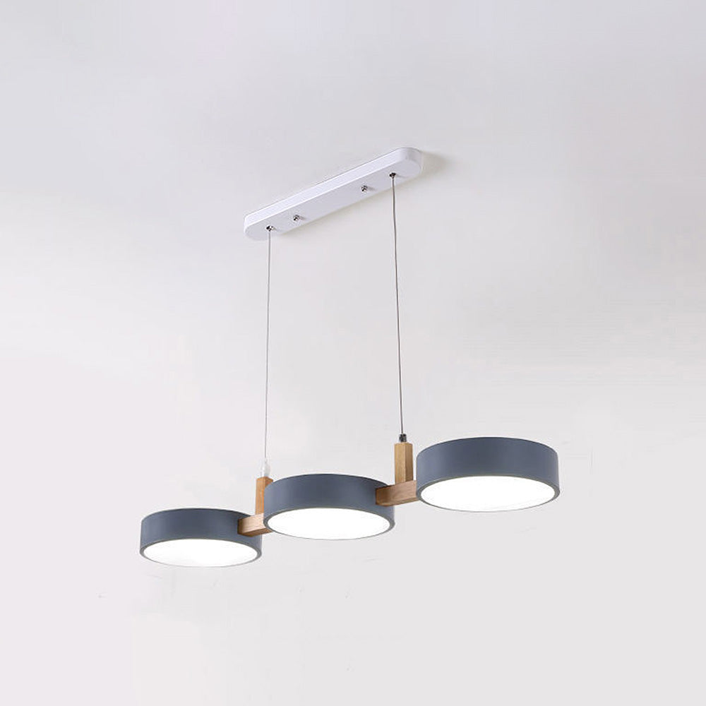 Lampada da soffitto Nordic Flush con più teste per cucine e sale da pranzo