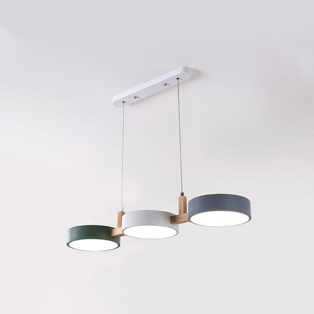 Lampada da soffitto Nordic Flush con più teste per cucine e sale da pranzo
