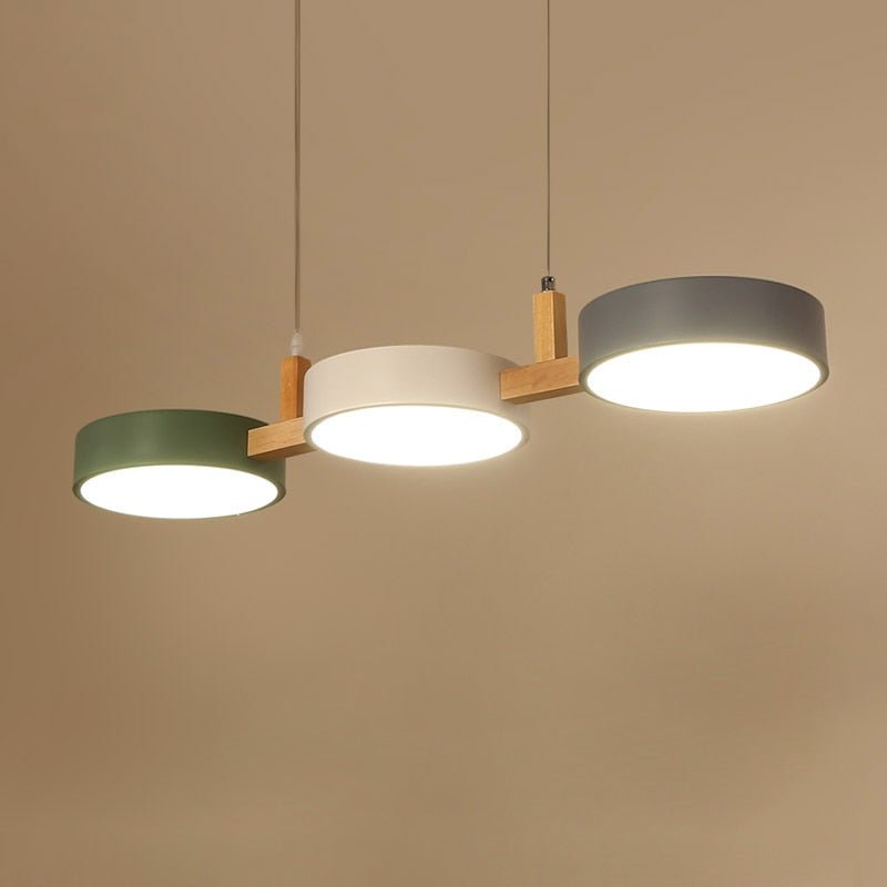 Lampada da soffitto Nordic Flush con più teste per cucine e sale da pranzo