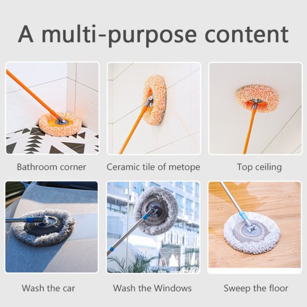 LuxeClean 360° Mop per Pulizia Rotante | Mop Regolabile per una Pulizia Senza Sforzo in Ogni Angolo