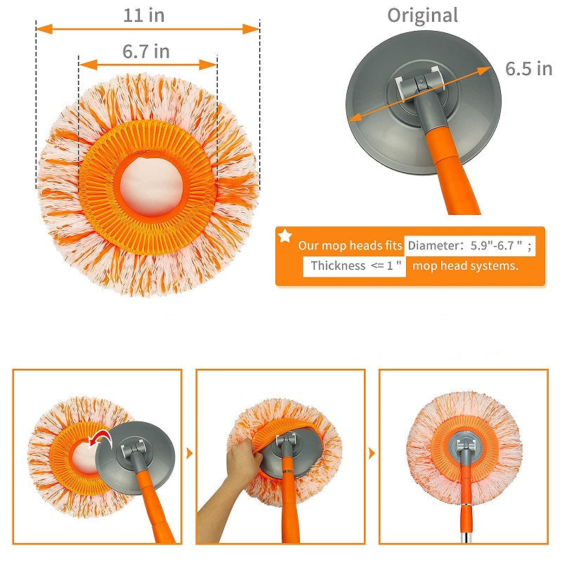 LuxaMop 360° Mop per Pulizia Rotante | Pulizia Efficiente con Angolo Regolabile per Ogni Spazio