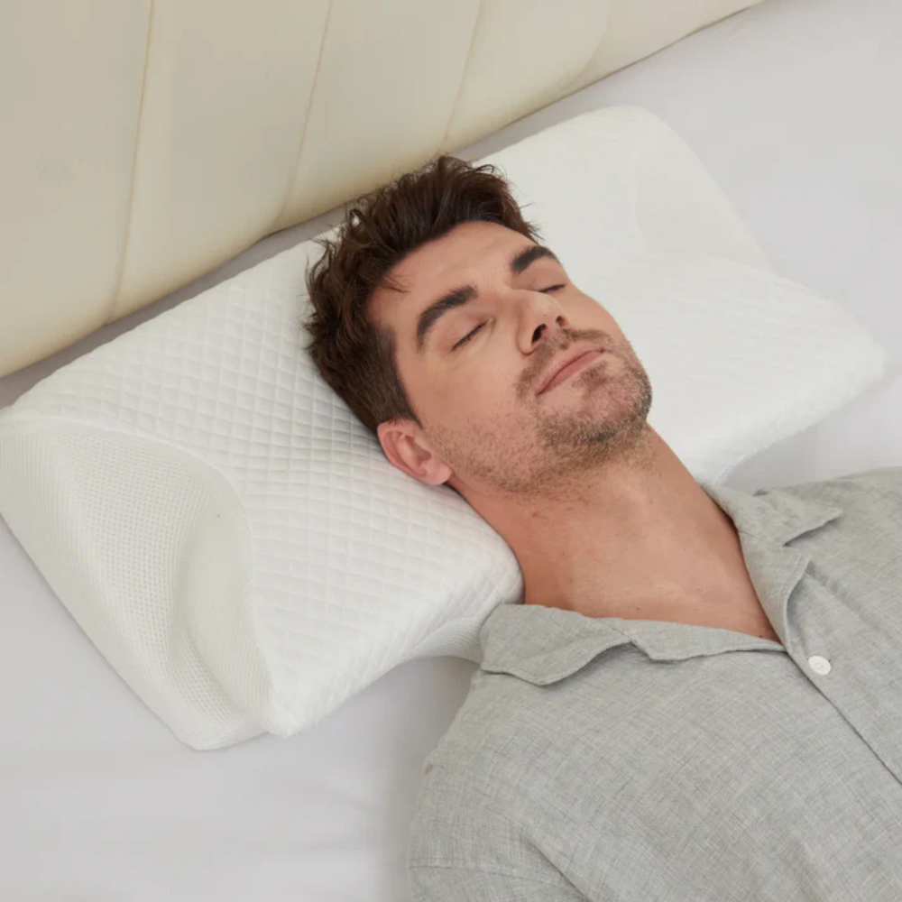 Cuscino Anti-Snoring | Supporto Ergonomico per Collo e Testa | Bianco