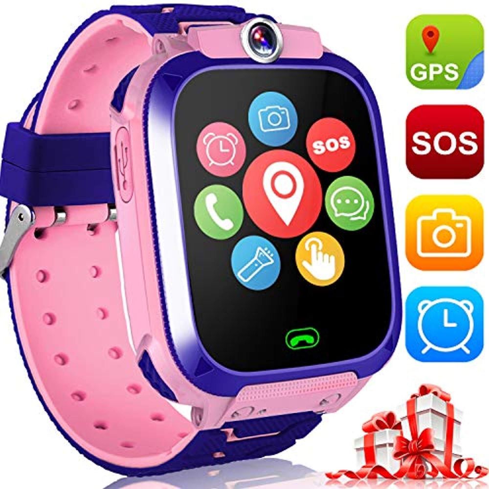 Smartwatch per bambini con GPS, fotocamera, chiamate e pulsante SOS