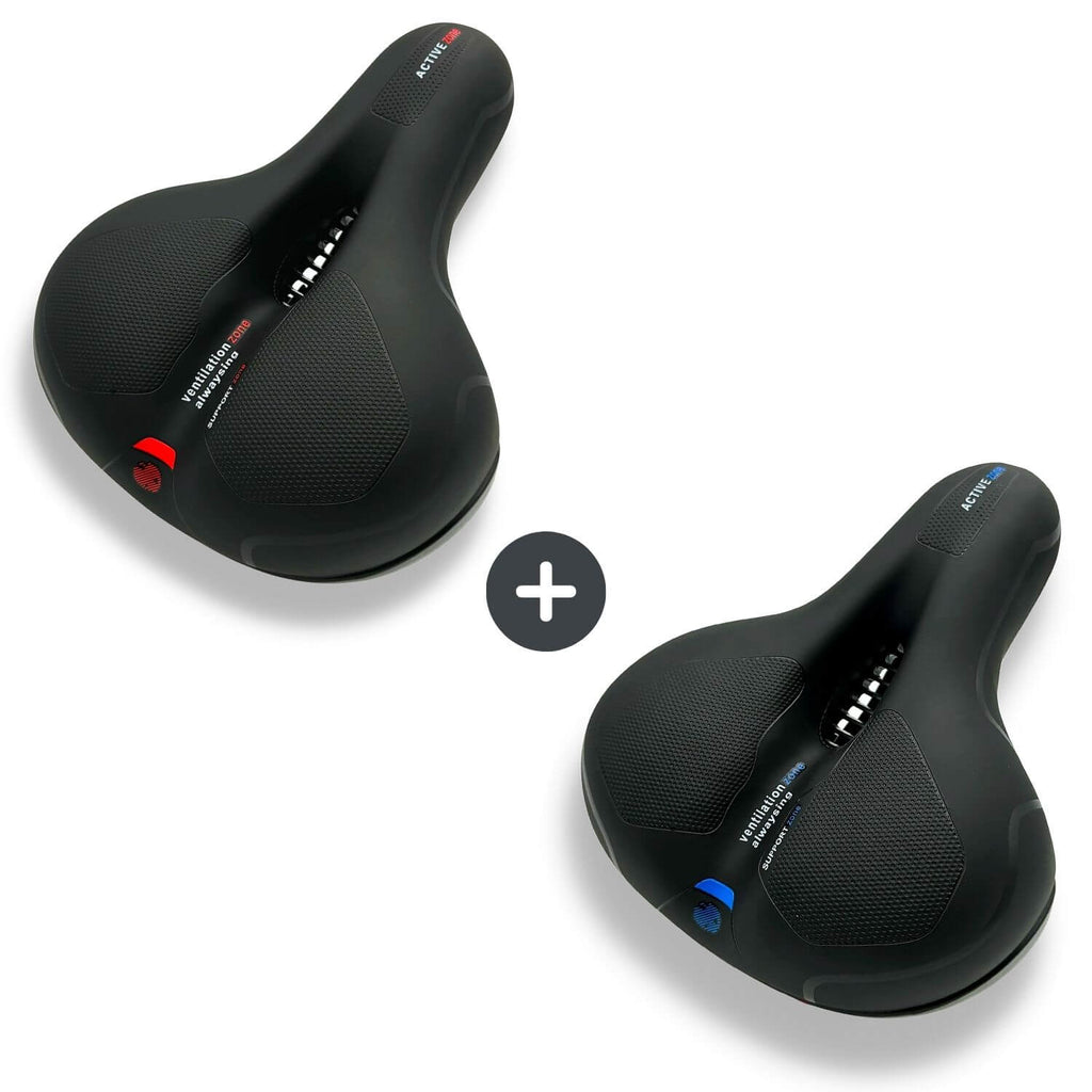 Sandsberg | Sella per Bicicletta CloudComfort Pro | Schiuma Memory che Allevia la Pressione | Nero