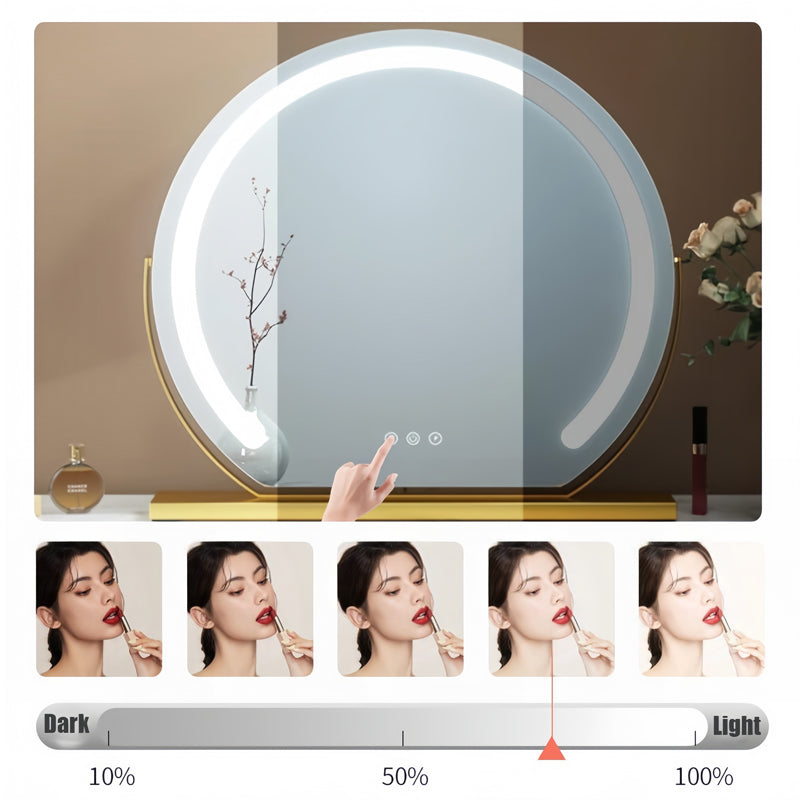 Specchio da Trucco a LED Dimmabile Luminara con Attivazione Touch