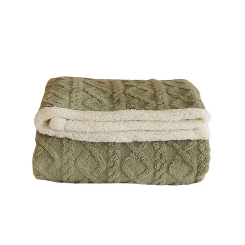 WarmWool Coperta in Lana d'Agnello Spessa Inverno – Massima Calore e Comfort