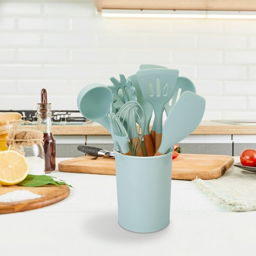 11-Delt: Set di Utensili da Cucina in Silicone