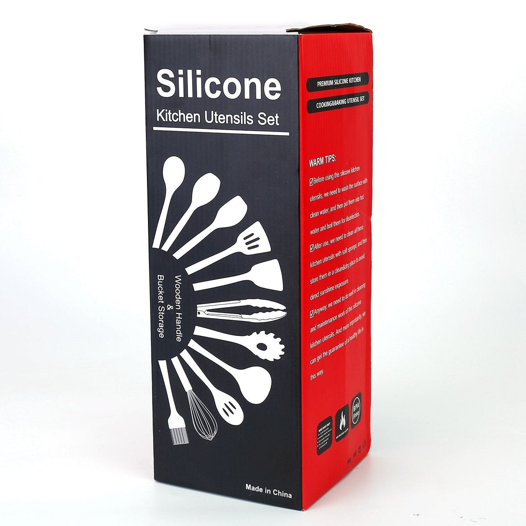 11-Delt: Set di Utensili da Cucina in Silicone