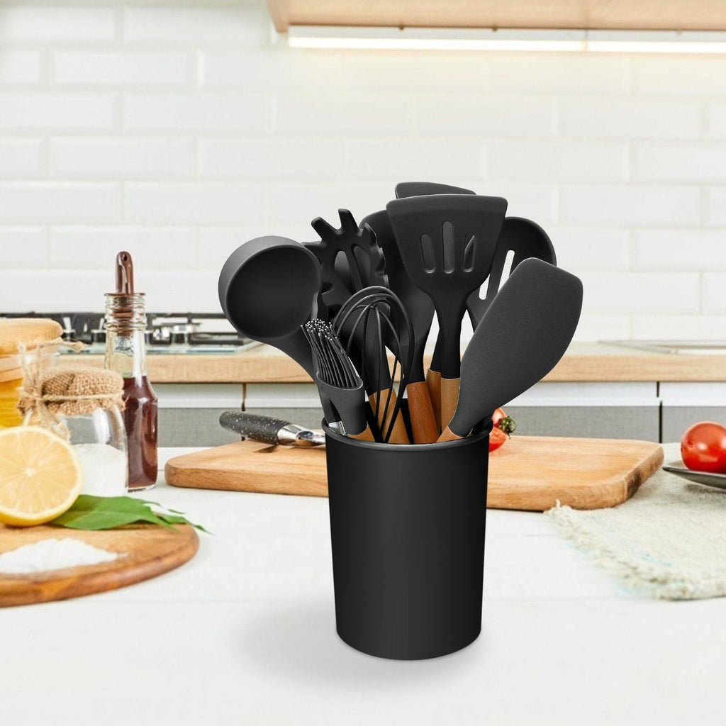 11-Delt: Set di Utensili da Cucina in Silicone