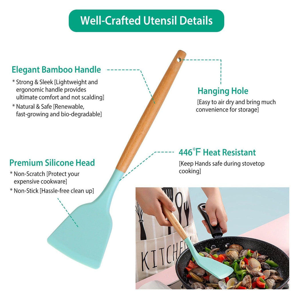 11-Delt: Set di Utensili da Cucina in Silicone