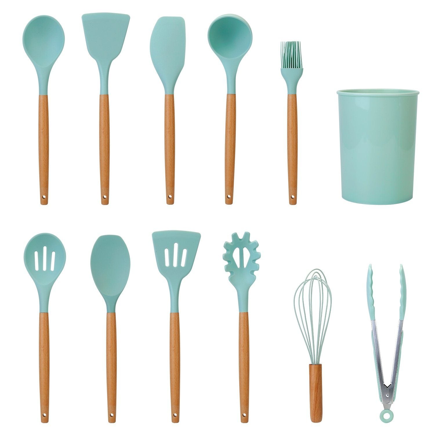 11-Delt: Set di Utensili da Cucina in Silicone