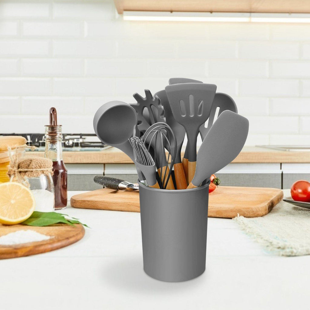 11-Delt: Set di Utensili da Cucina in Silicone