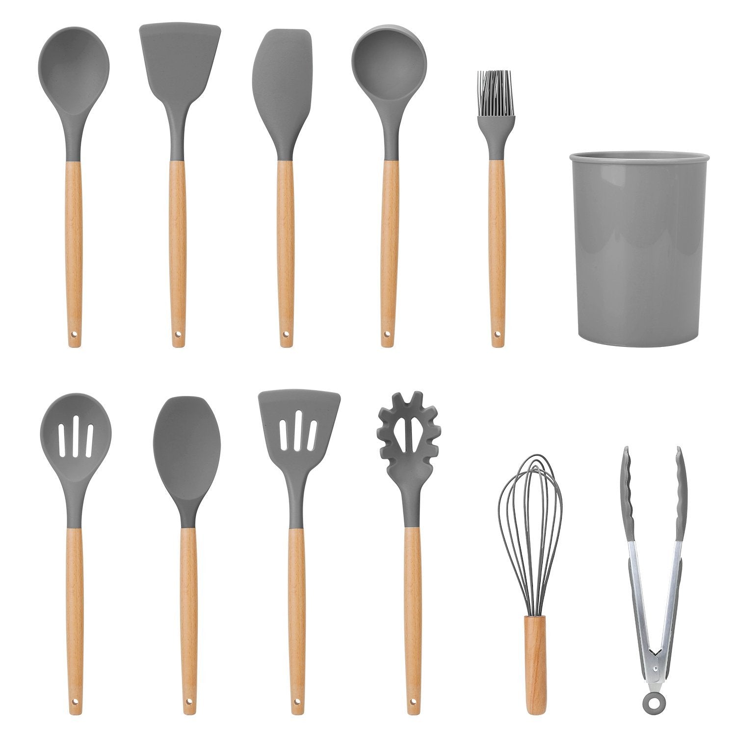 11-Delt: Set di Utensili da Cucina in Silicone
