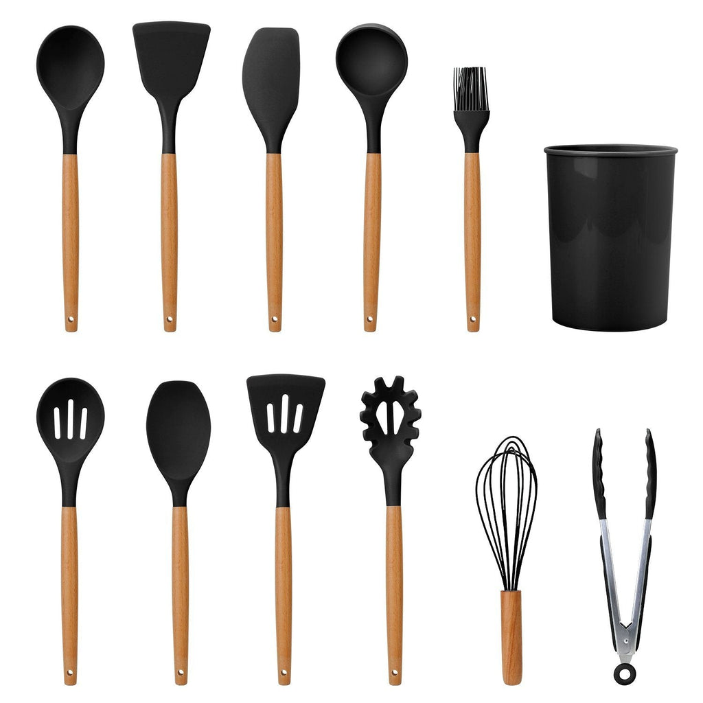 11-Delt: Set di Utensili da Cucina in Silicone