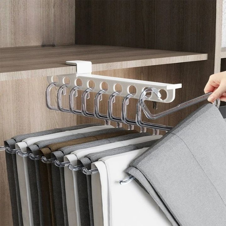 Supporto per pantaloni estensibile salvaspazio