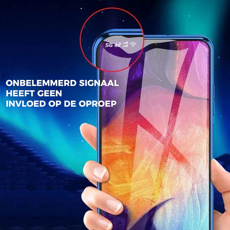 Sandsberg vetro temperato Custodia per telefono doppio lato per Samsung