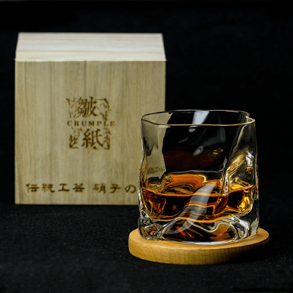 Astra Kiriko Bicchiere da Whisky con Motivo Pieghettato di Edo Craft Artisan