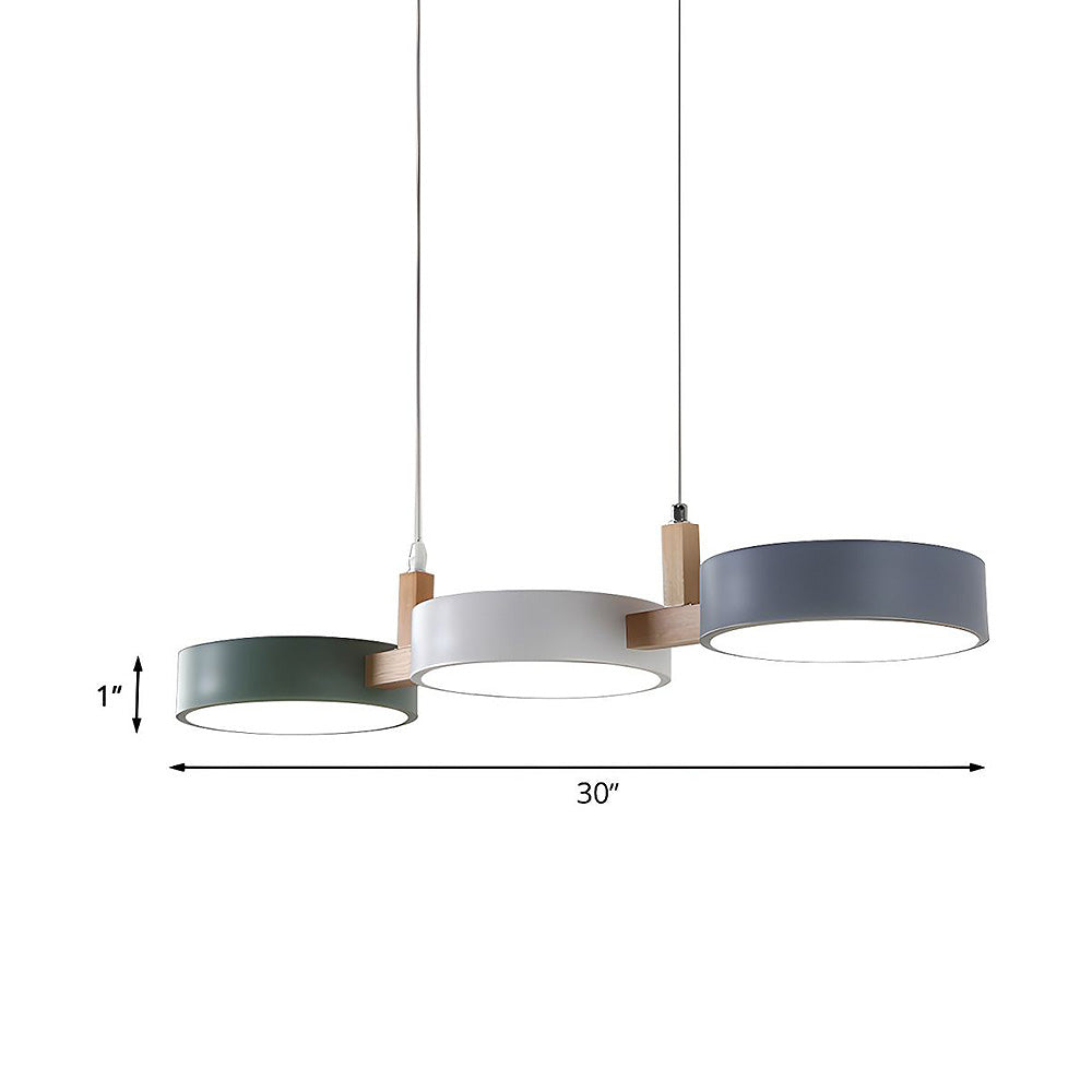 Lampada da soffitto Nordic Flush con più teste per cucine e sale da pranzo