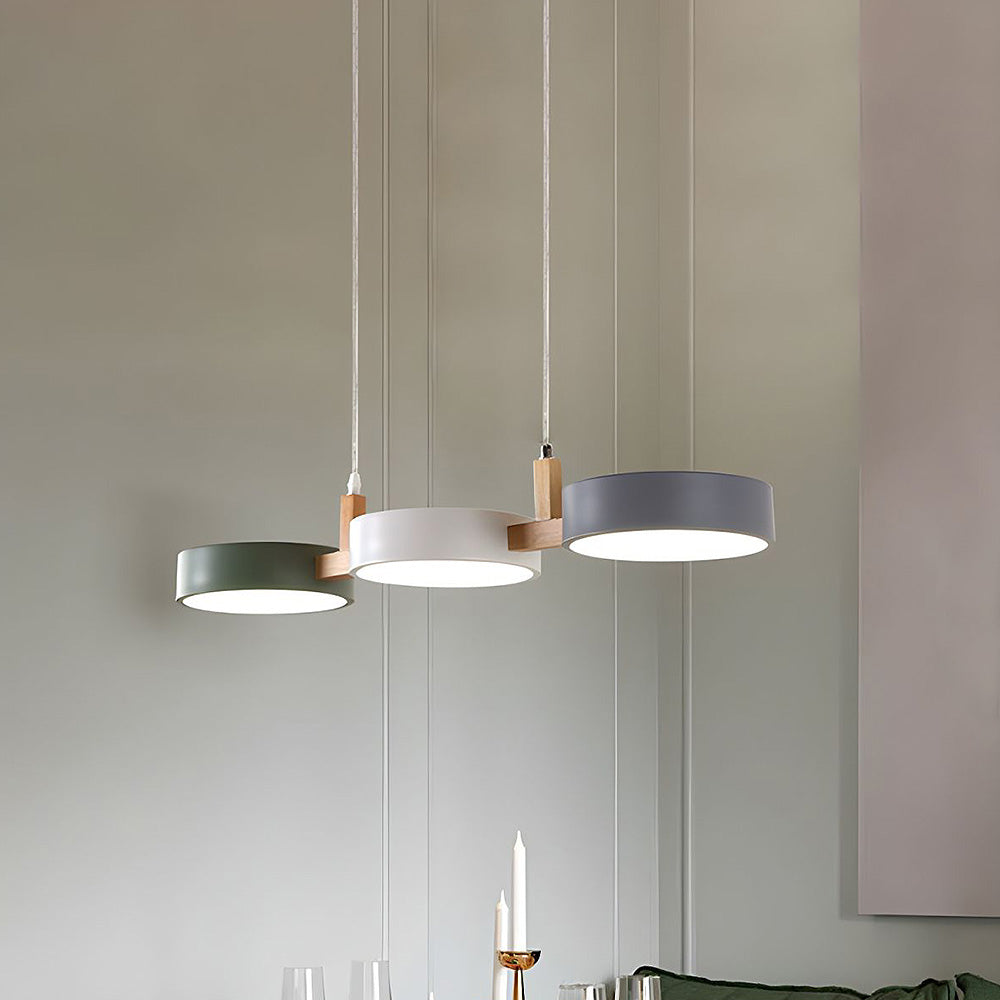Lampada da soffitto Nordic Flush con più teste per cucine e sale da pranzo