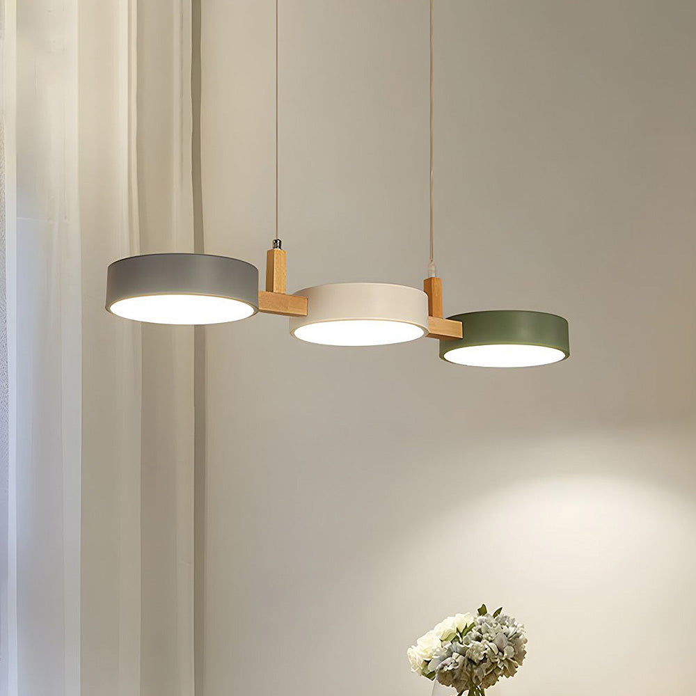 Lampada da soffitto Nordic Flush con più teste per cucine e sale da pranzo