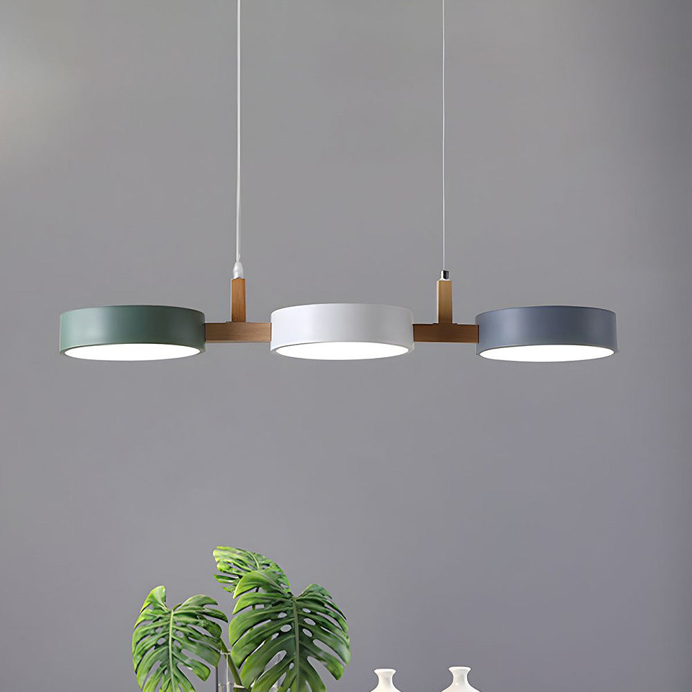 Lampada da soffitto Nordic Flush con più teste per cucine e sale da pranzo