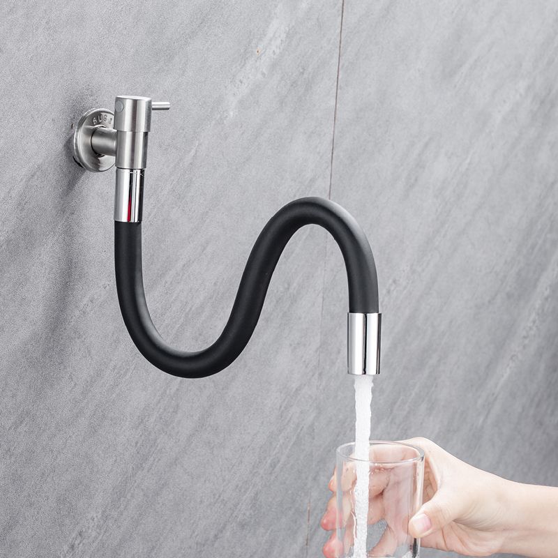 Brehn | Rubinetto da bagno contemporaneo a parete con maniglie a leva in acciaio inossidabile