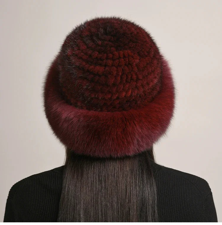 Cappello in Pelliccia di Visone Novaine per Calore e Stile Classico Invernale