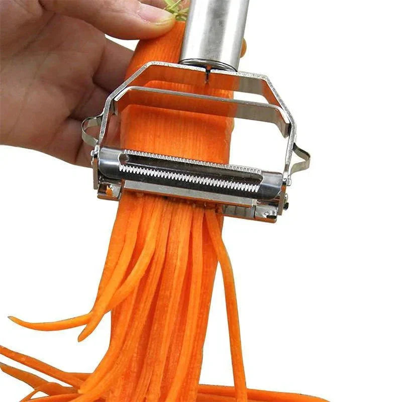 Affettatrice multifunzionale in acciaio inossidabile ultra affilata & tagliaverdure a julienne per patate e carote