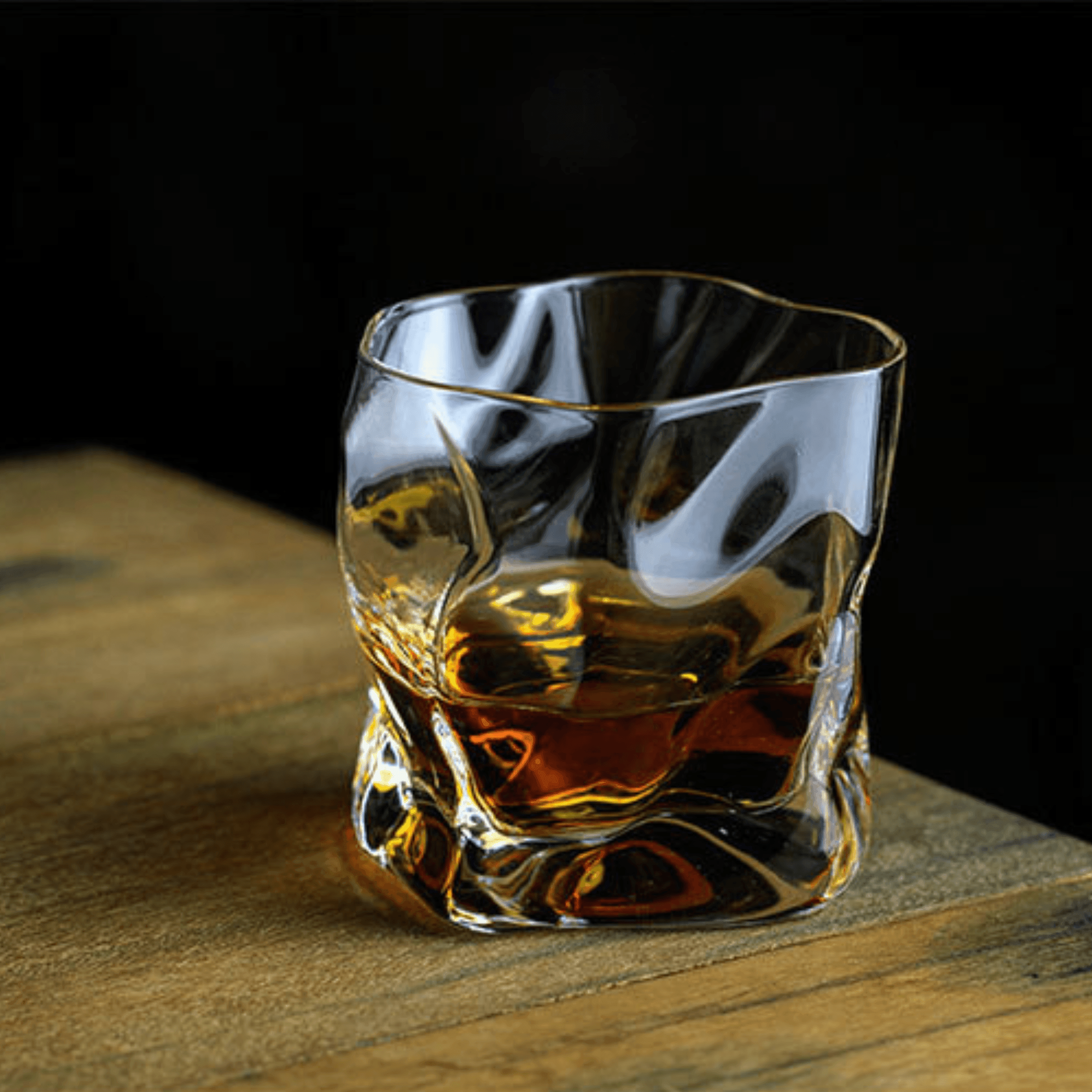 Astra Kiriko Bicchiere da Whisky con Motivo Pieghettato di Edo Craft Artisan