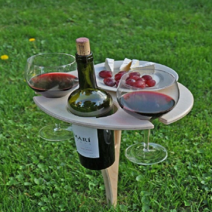 50% di sconto | Vino™ - Tavolo da picnic pieghevole con portabottiglie [Ultimo giorno di sconto]