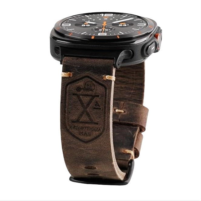 Bracciale in Pelle Ardentora con Aspetto Vintage per Samsung Watch Ultra