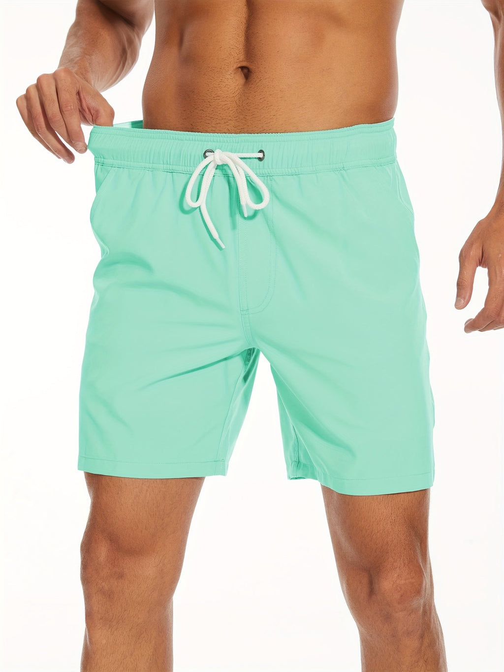 Costume da bagno | Pantaloni corti elasticizzati a asciugatura rapida per uomini con tasca per cellulare