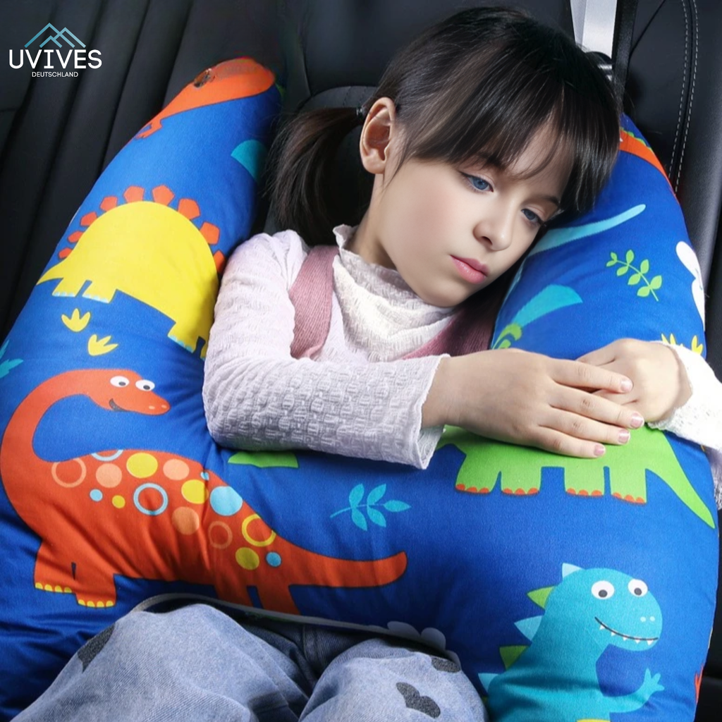 ComfortJourney - Cuscino da viaggio per bambini sul sedile posteriore dell'auto