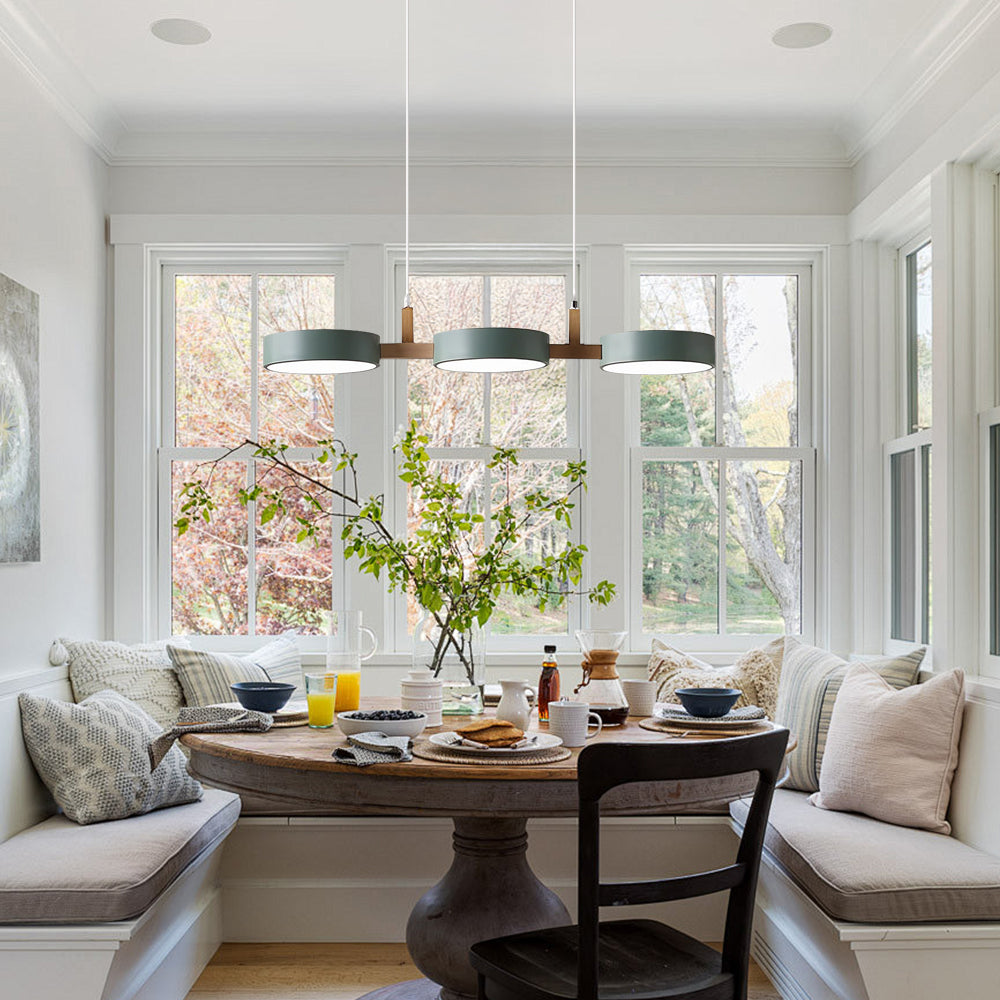 Lampada da soffitto Nordic Flush con più teste per cucine e sale da pranzo