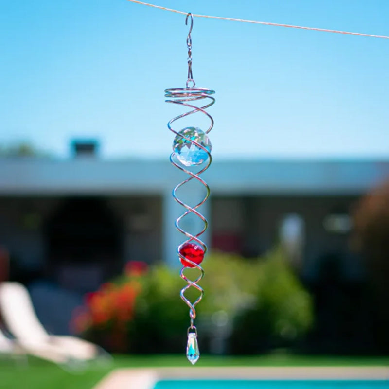 1+1 GRATIS | CrystalTwister - Spirale di Cristallo in Metallo per Windchime