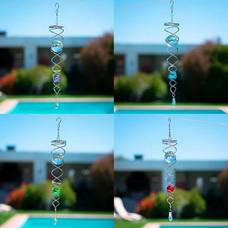 1+1 GRATIS | CrystalTwister - Spirale di Cristallo in Metallo per Windchime