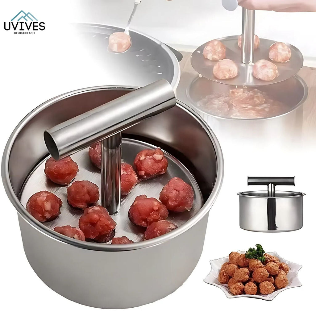 MeatShaper - Stampino in acciaio inox per polpette in cucina