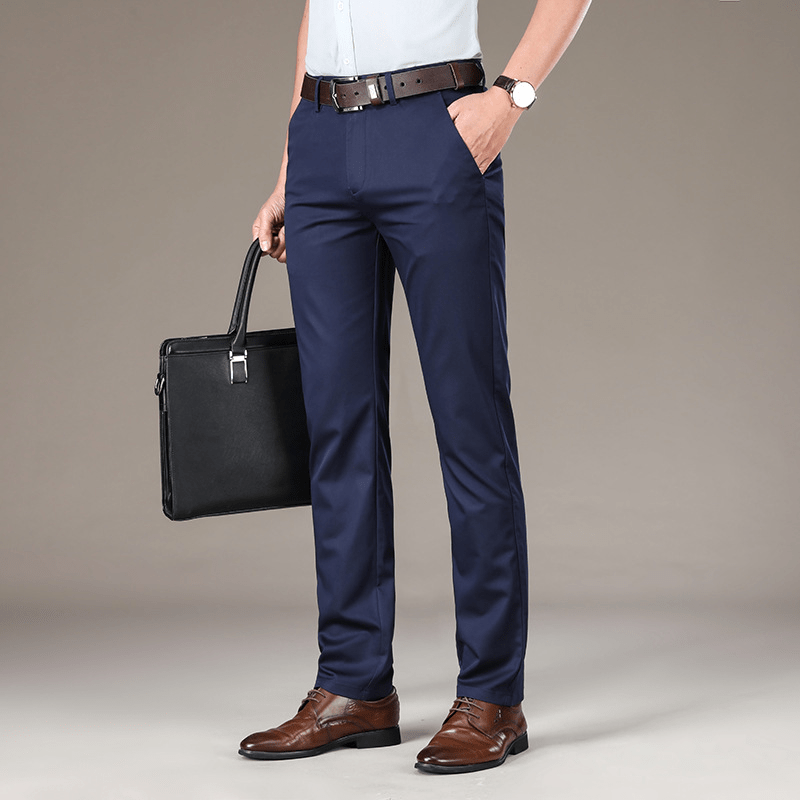 50% di sconto - MasonPro - Pantaloni Classici Uomo ad Alta Elasticità - Offerta Limitata
