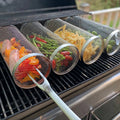 GrillMaster – Cestello per BBQ in Acciaio Inossidabile a 360° | 1+1 GRATIS | Cottura Uniforme senza Bruciature | Ideale per Carne, Verdure & Affumicatura