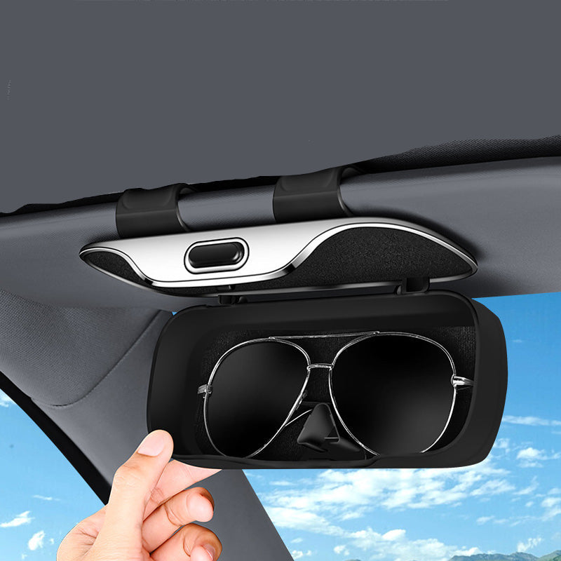 LuxAuto Luxe Portaocchiali da Sole | Protezione elegante per i tuoi occhiali da sole in auto