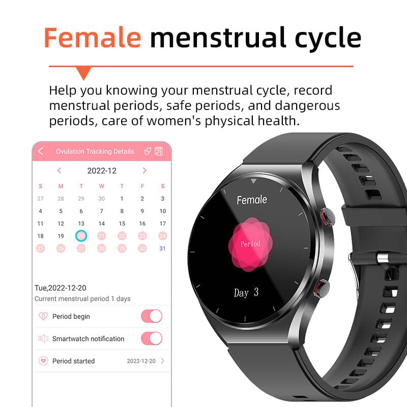 Én-Klikk Glicemia Pressione Sanguigna Ekg/Ekg Hrv Monitoraggio Cardiaco Suga Pro Salute Smartwatch