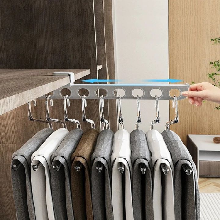 Supporto per pantaloni estensibile salvaspazio