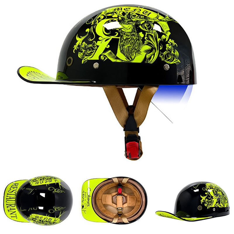 Casco DOT in Stile Baseball OrionRide con Scocca in ABS per Moto