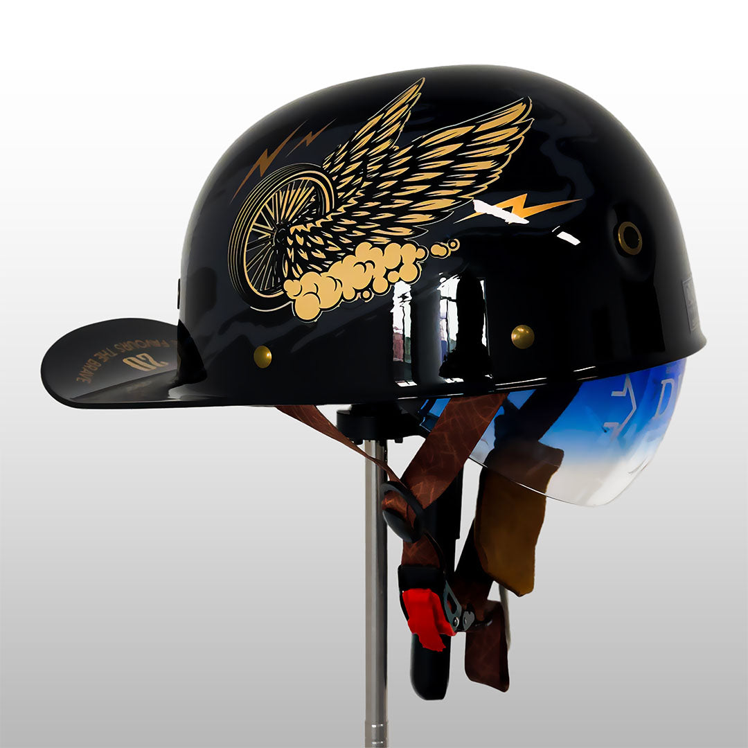 Casco Moto Stile Cappellino da Baseball Certificato DOT ed ECE