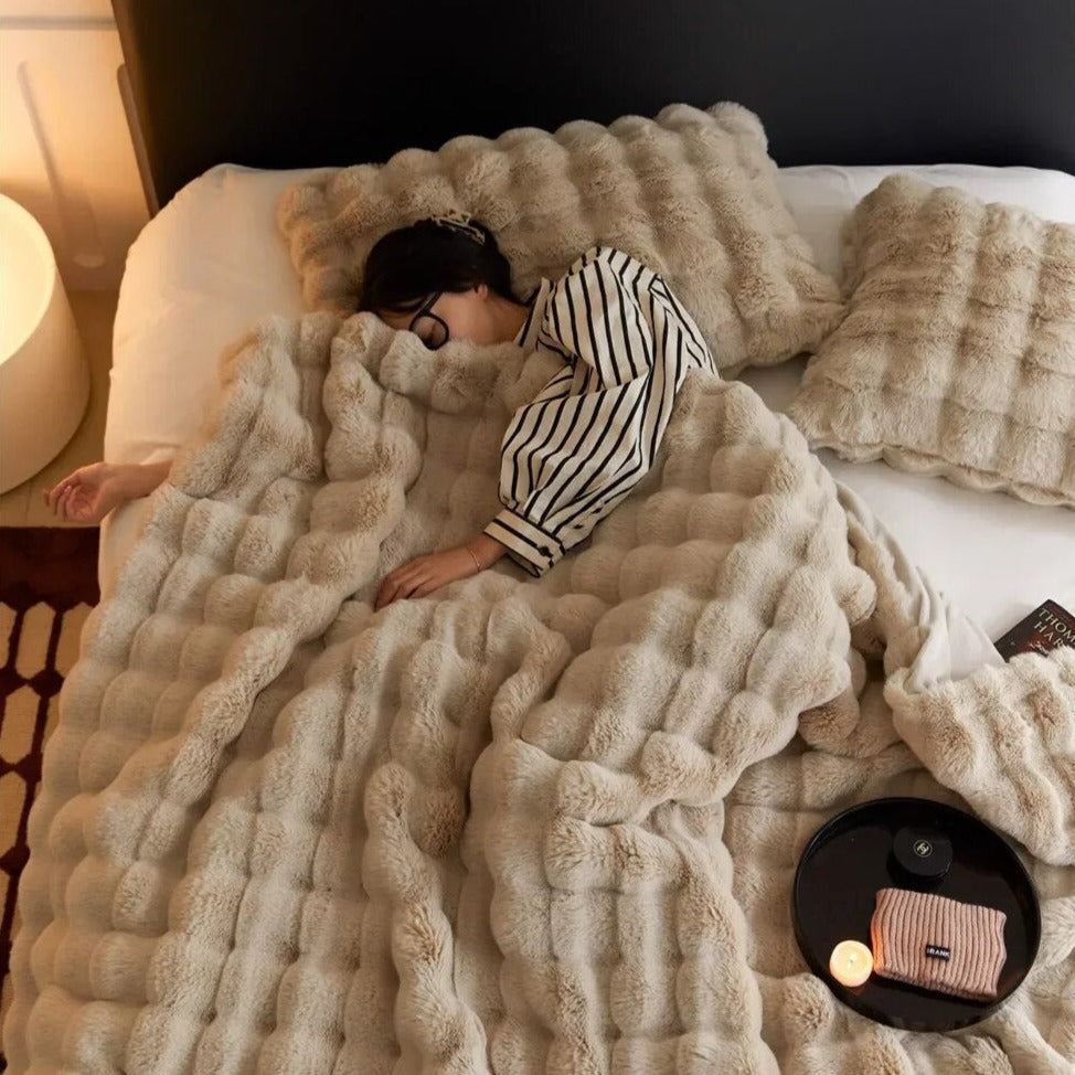 CozyDecke Coperta in Lana | Morbida & Calda | Elegante & Facile da Pulire | Perfetta per ogni Stagione
