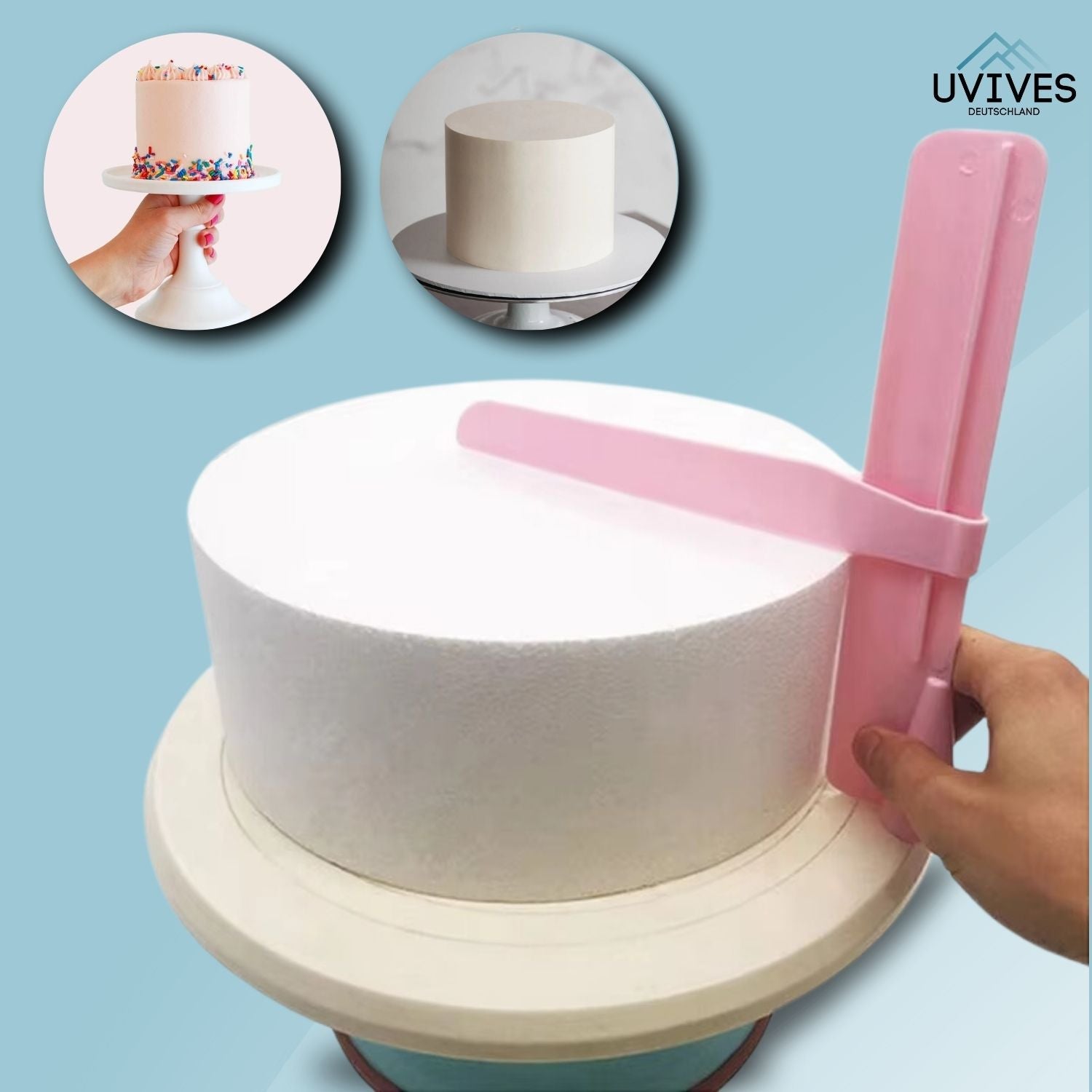 CakeCrafter - Spatola e Lisciatore per Torte Regolabile